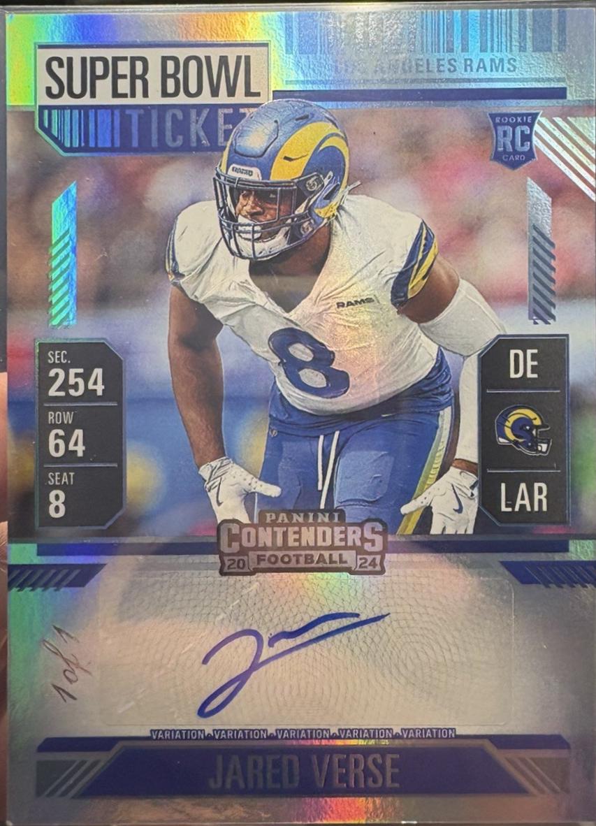 Jared Verse [Super Bowl Ticket Variation Autograph] #147
