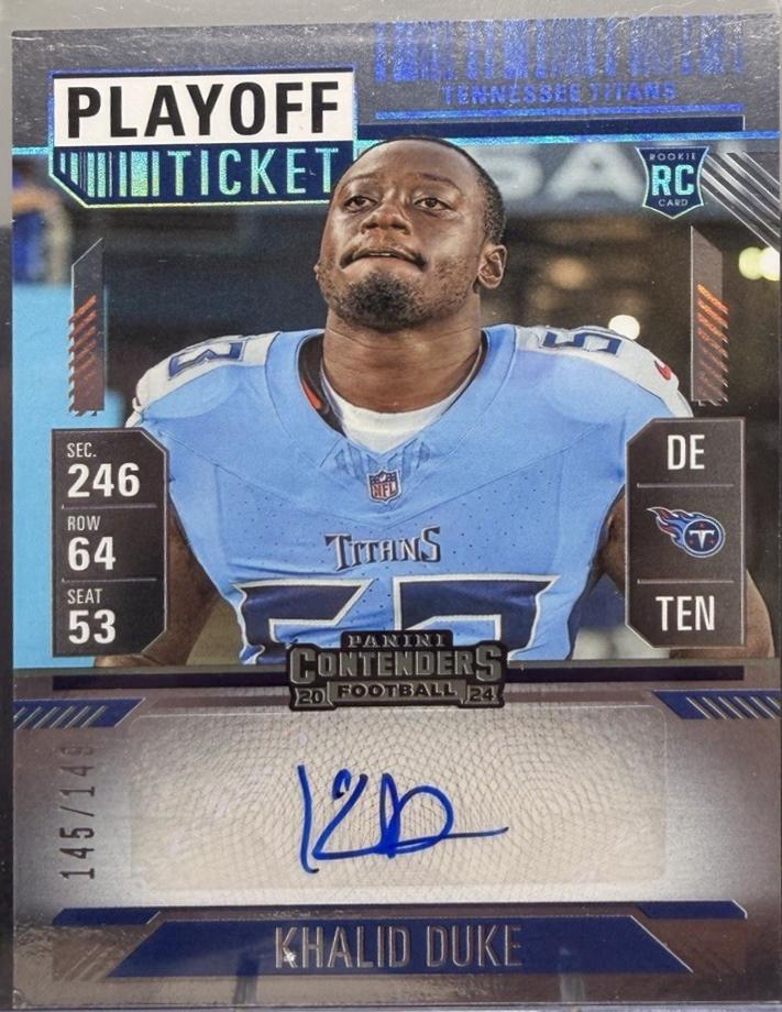 Khalid Duke [Playoff Ticket Autograph] #300
