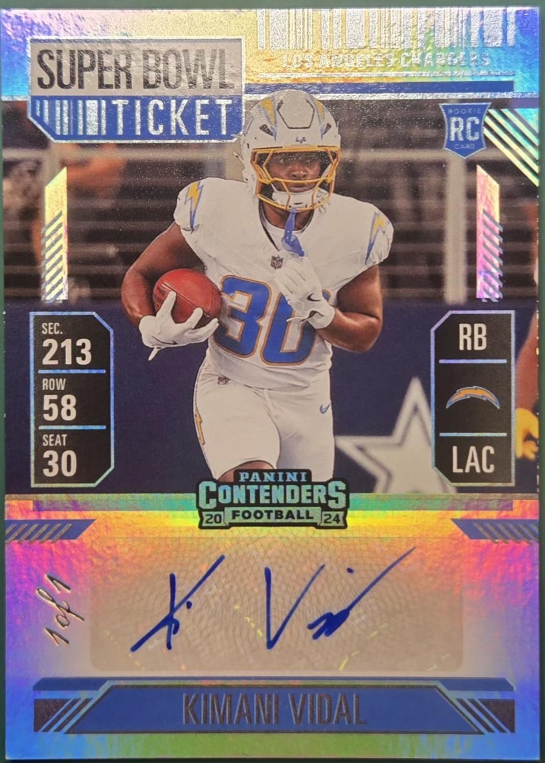 Kimani Vidal [Super Bowl Ticket Autograph] #188
