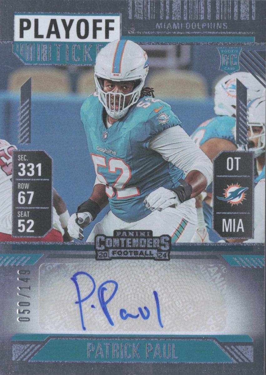 Patrick Paul [Playoff Ticket Autograph] #228