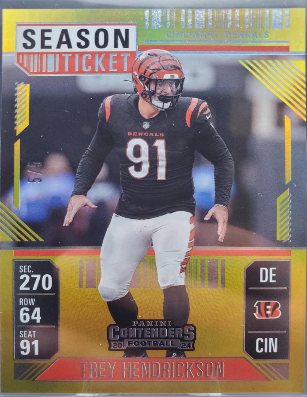 Trey Hendrickson [Goal Line Ticket FOTL] #19