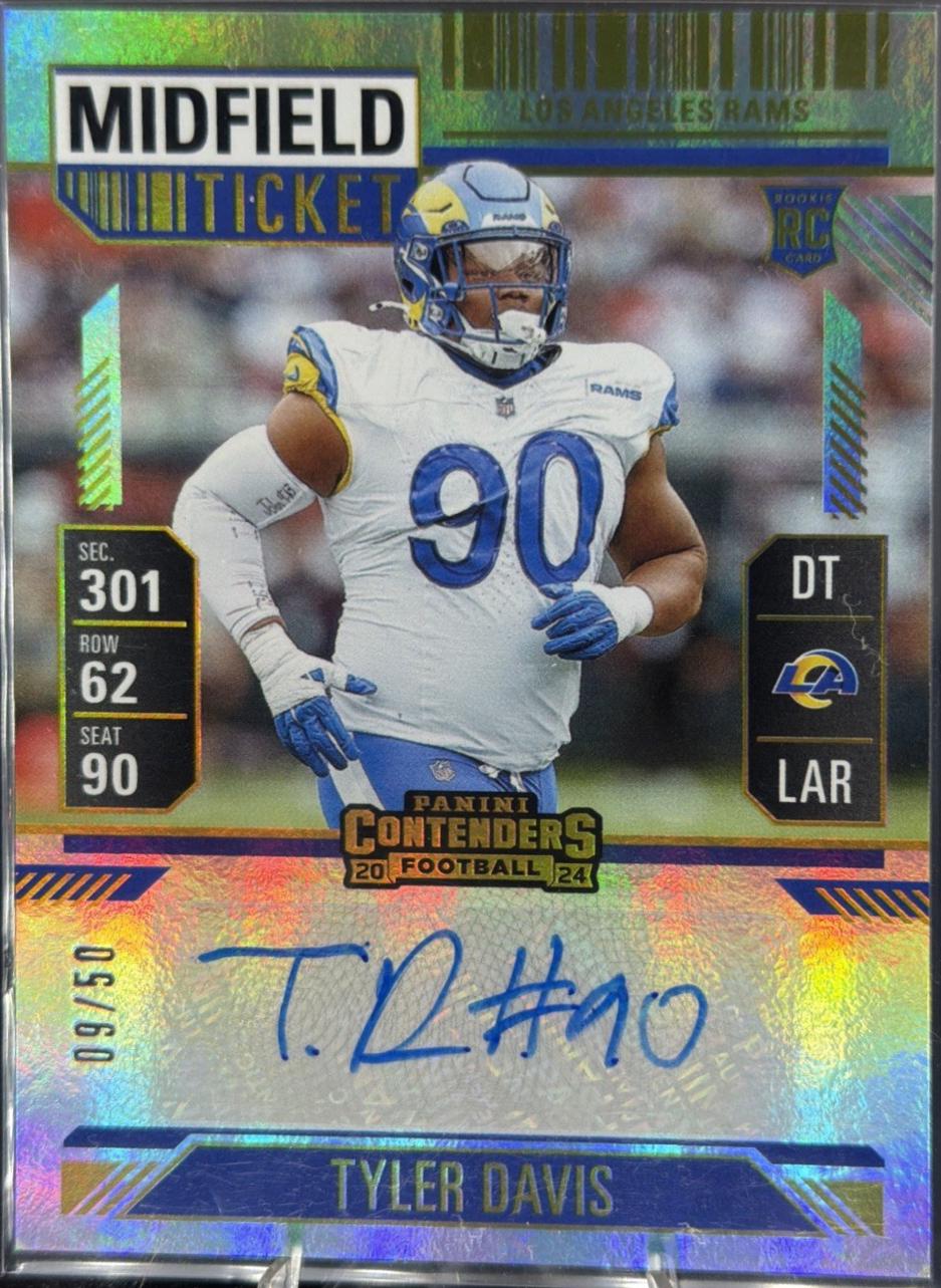 Tyler Davis [Midfield Ticket Autograph] #291