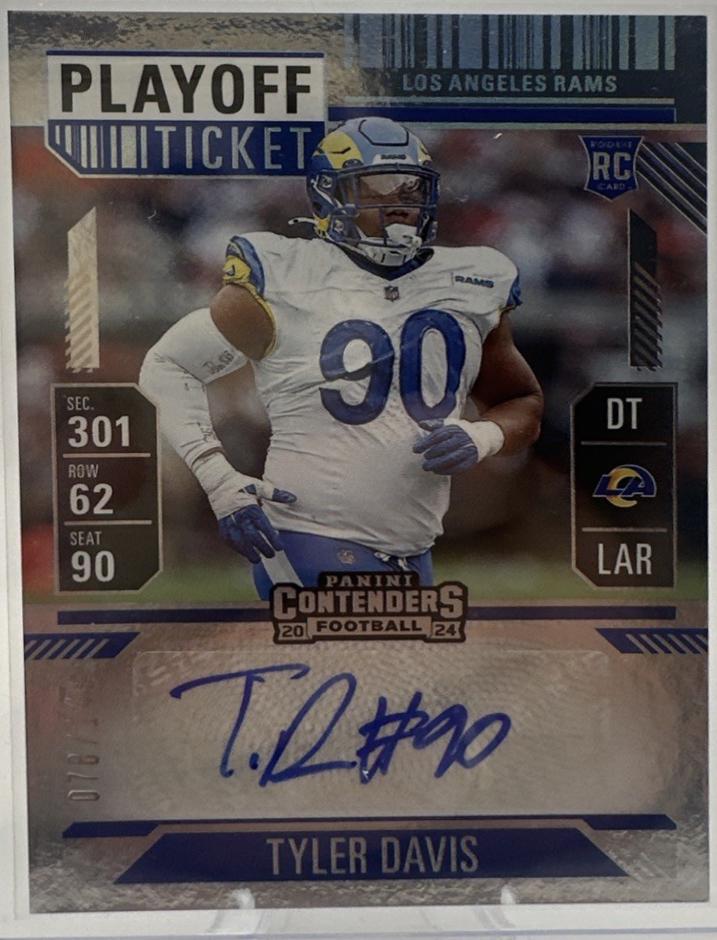 Tyler Davis [Playoff Ticket Autograph] #291