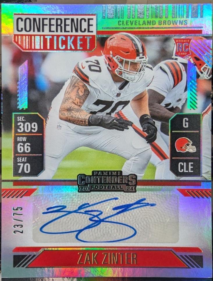 Zak Zinter [Conference Ticket Autograph] #231