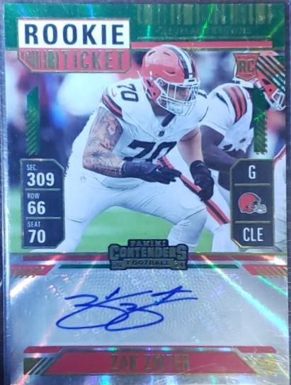 Zak Zinter [Opening Kickoff Ticket Autograph] #231