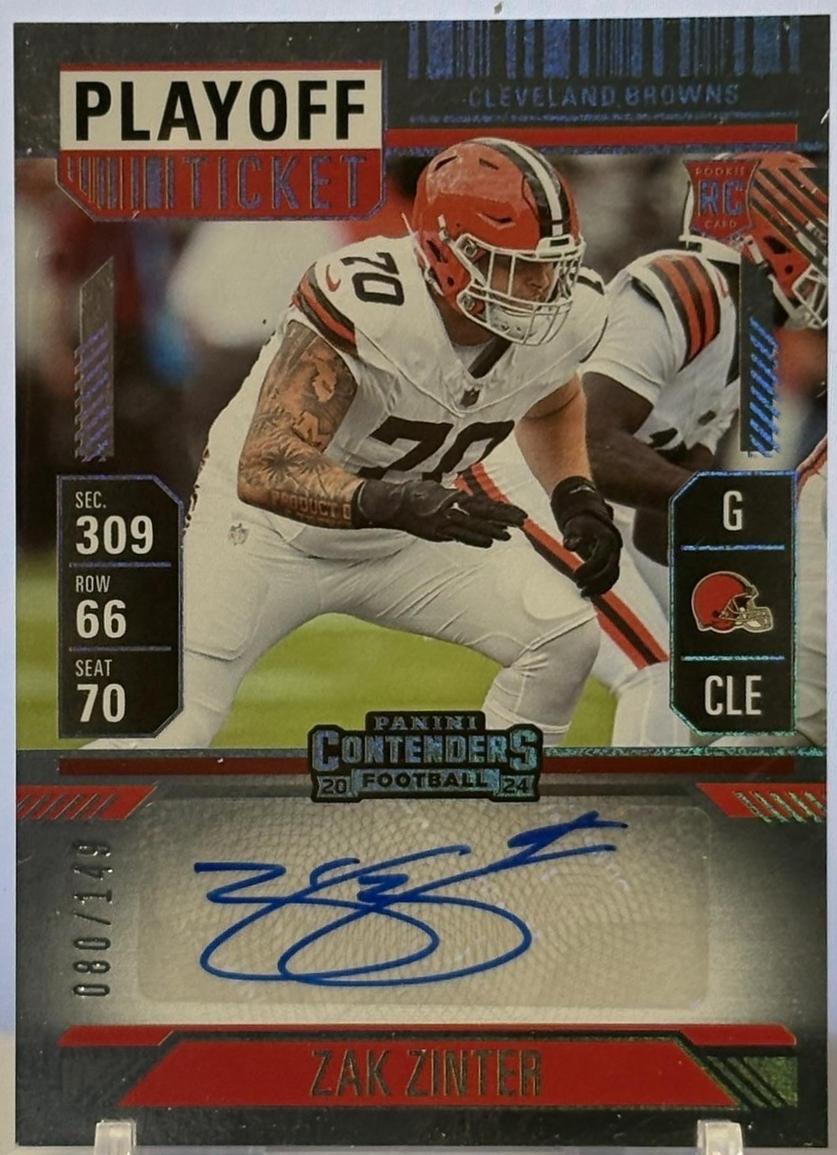 Zak Zinter [Playoff Ticket Autograph] #231
