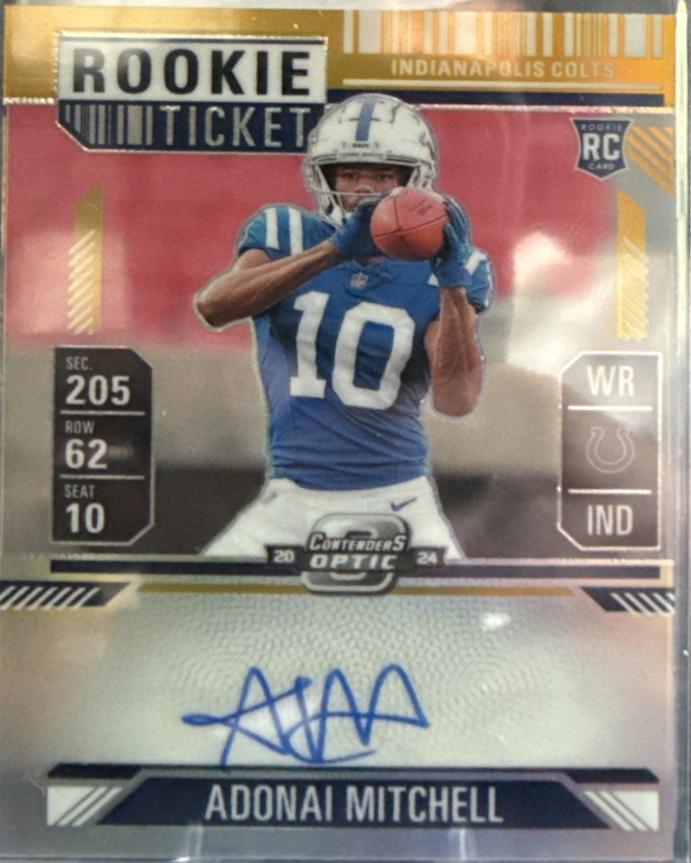 Adonai Mitchell [Gold Autograph] #108