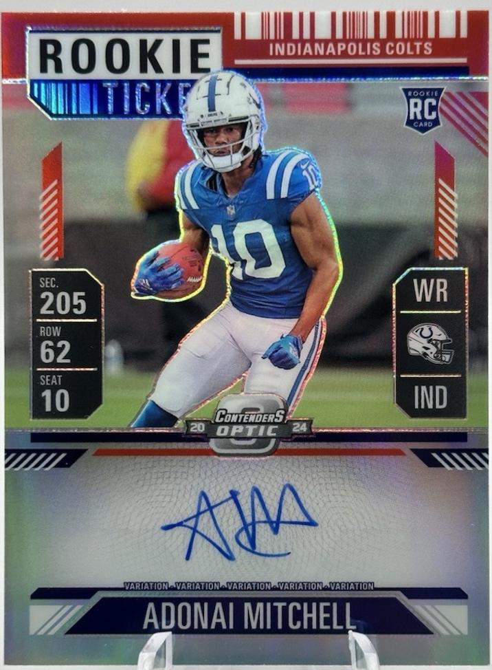 Adonai Mitchell [Red Autograph] #108