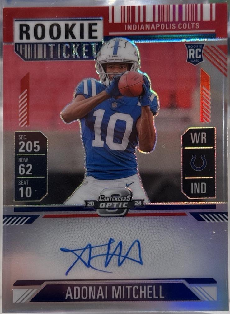 Adonai Mitchell [Red White Blue Autograph] #108