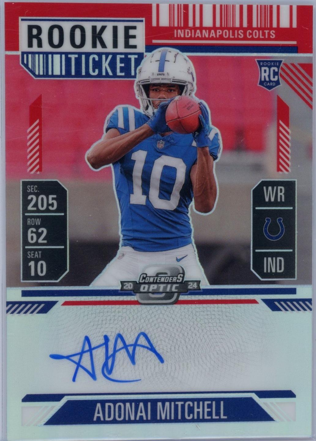 Adonai Mitchell [Silver Autograph] #108
