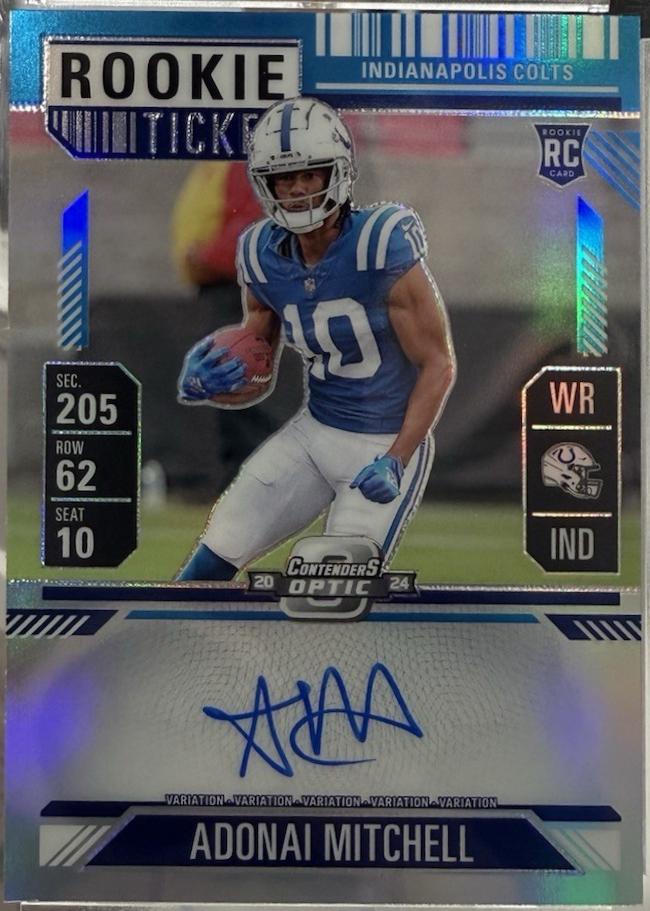 Adonai Mitchell [Teal Autograph] #108