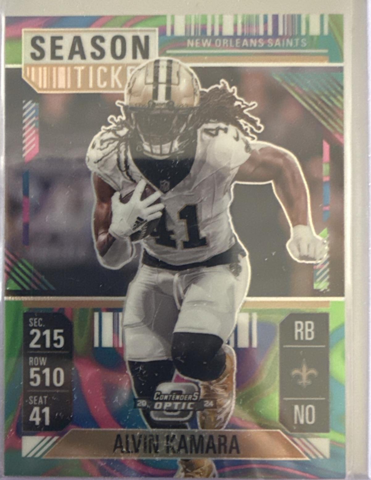 Alvin Kamara [Neon Marble] #40