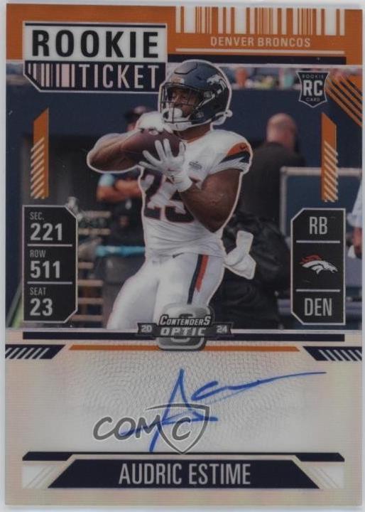 Audric Estime [Orange Autograph] #120