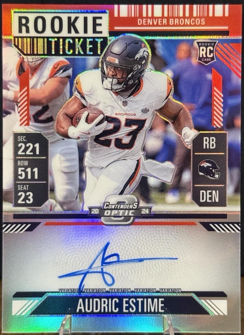 Audric Estime [Red Autograph] #120