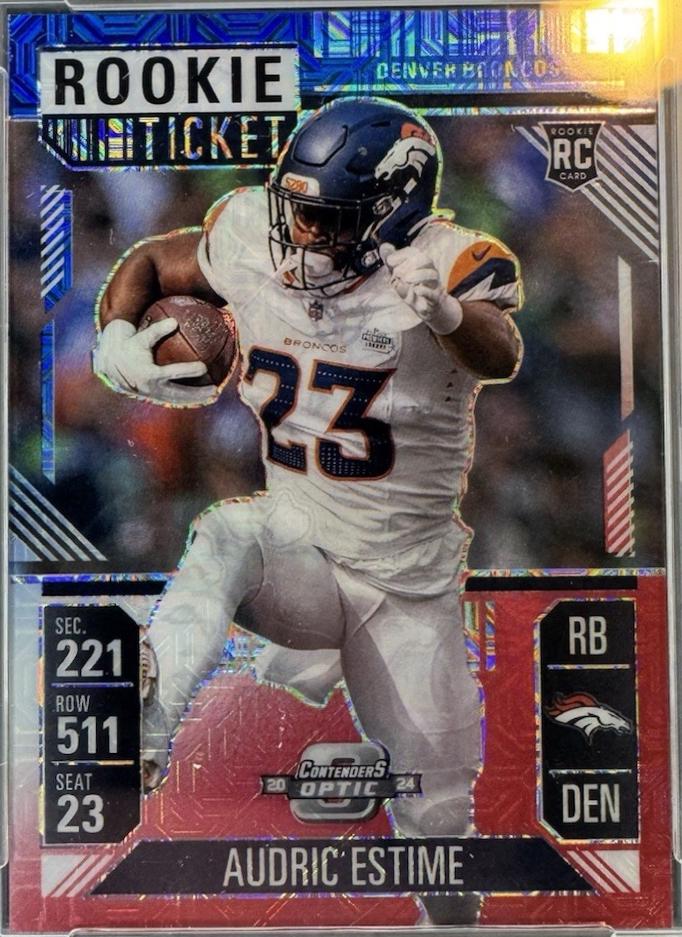 Audric Estime [Red White Blue] #60