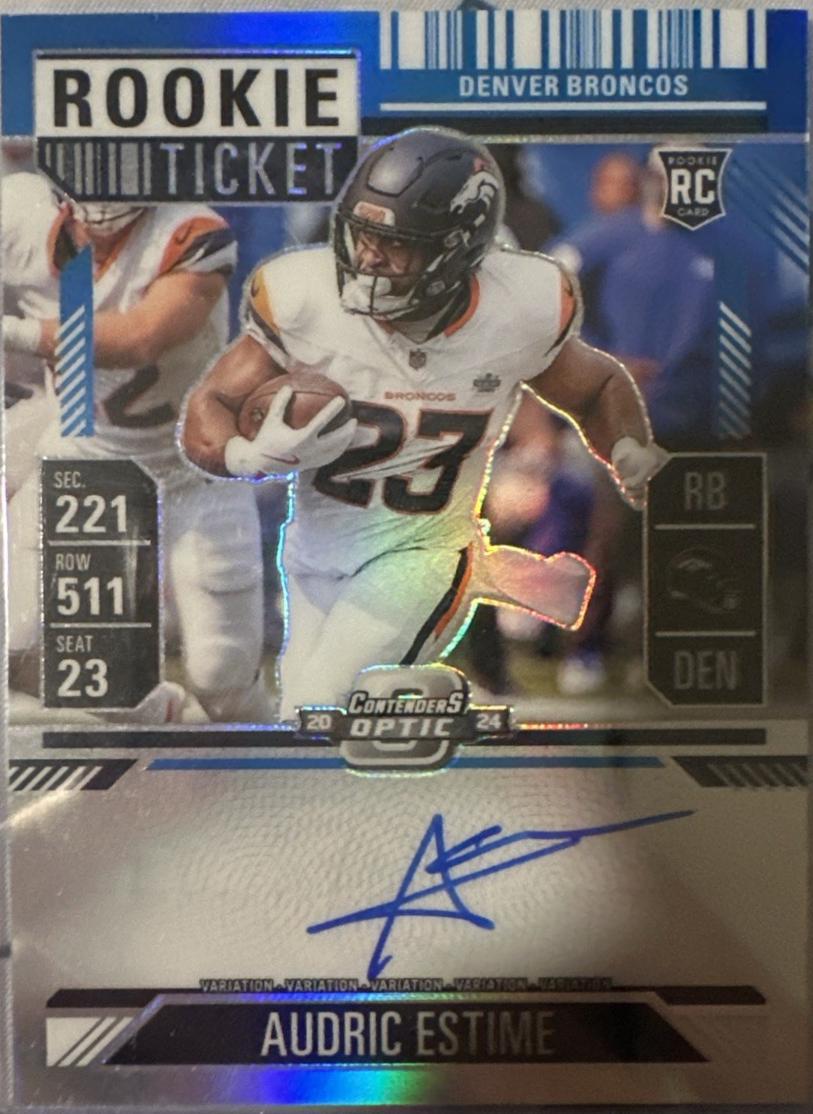 Audric Estime [Teal Autograph] #120