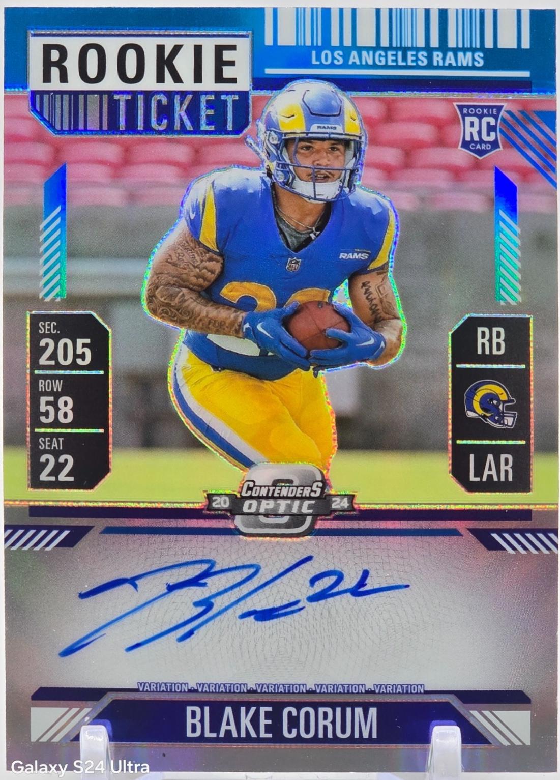 Blake Corum [Blue Autograph] #112