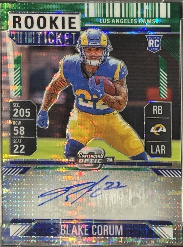 Blake Corum [Green Pulsar Autograph] #112