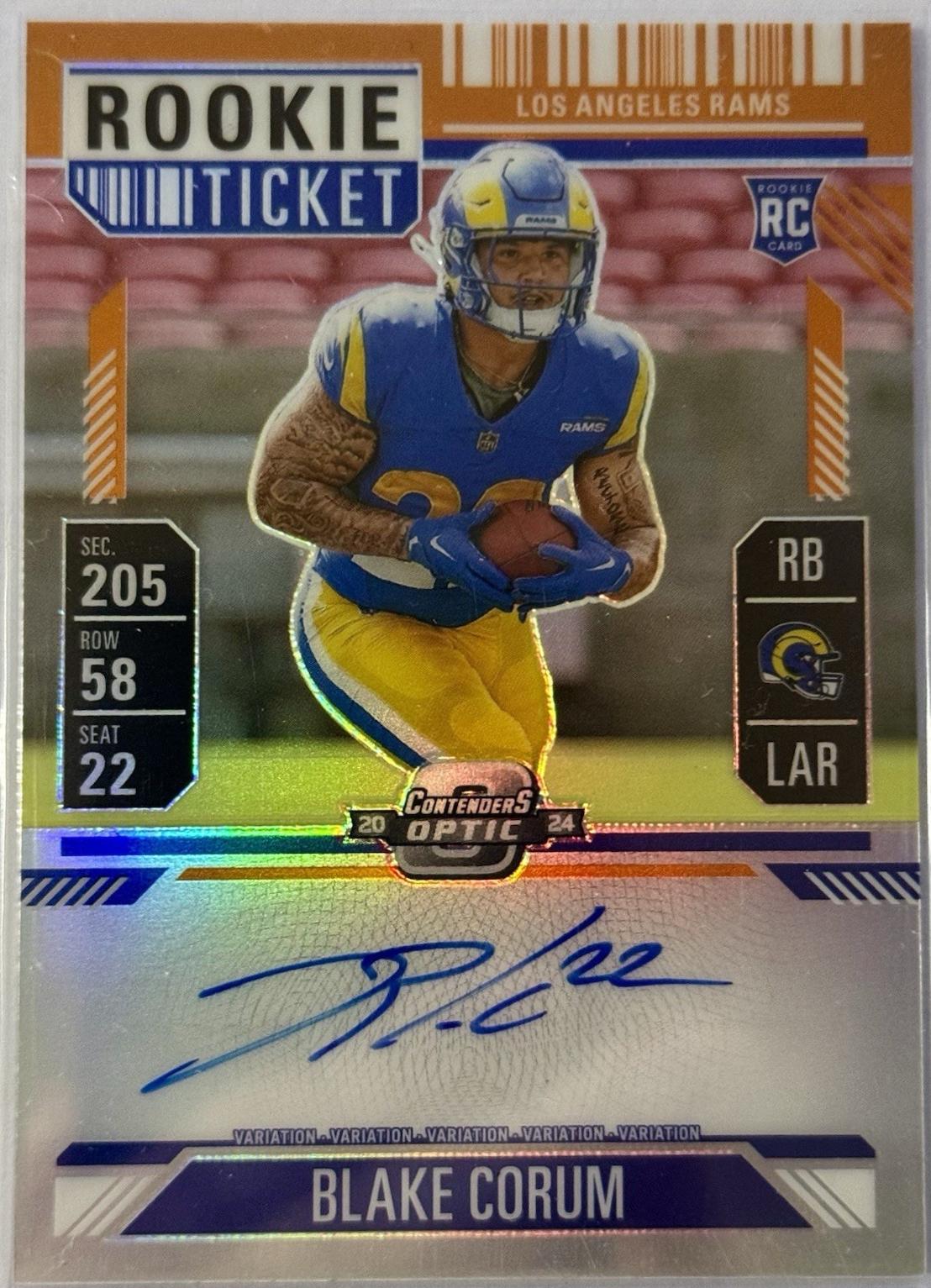 Blake Corum [Orange Autograph] #112