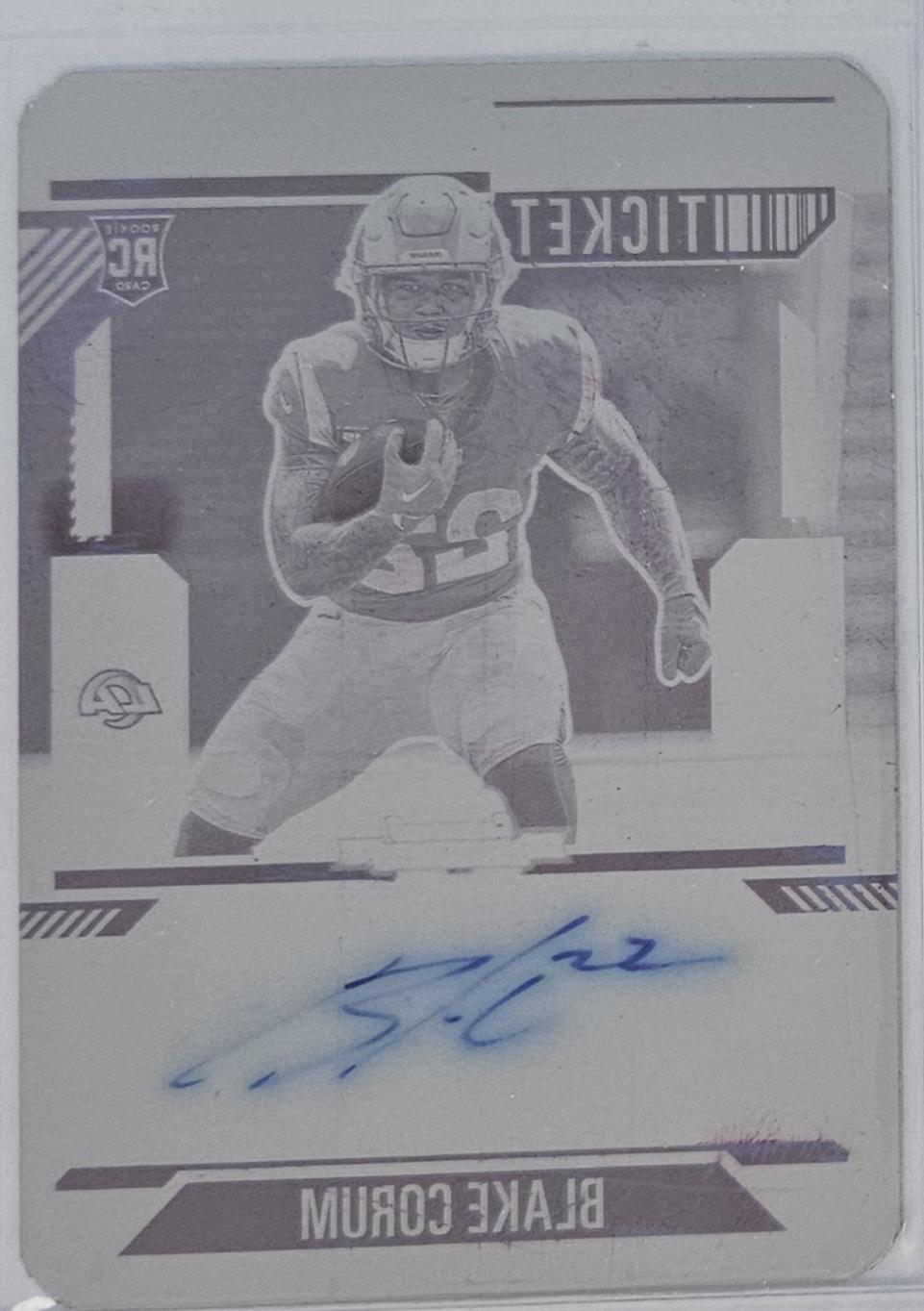 Blake Corum [Printing Plate Autograph] #112