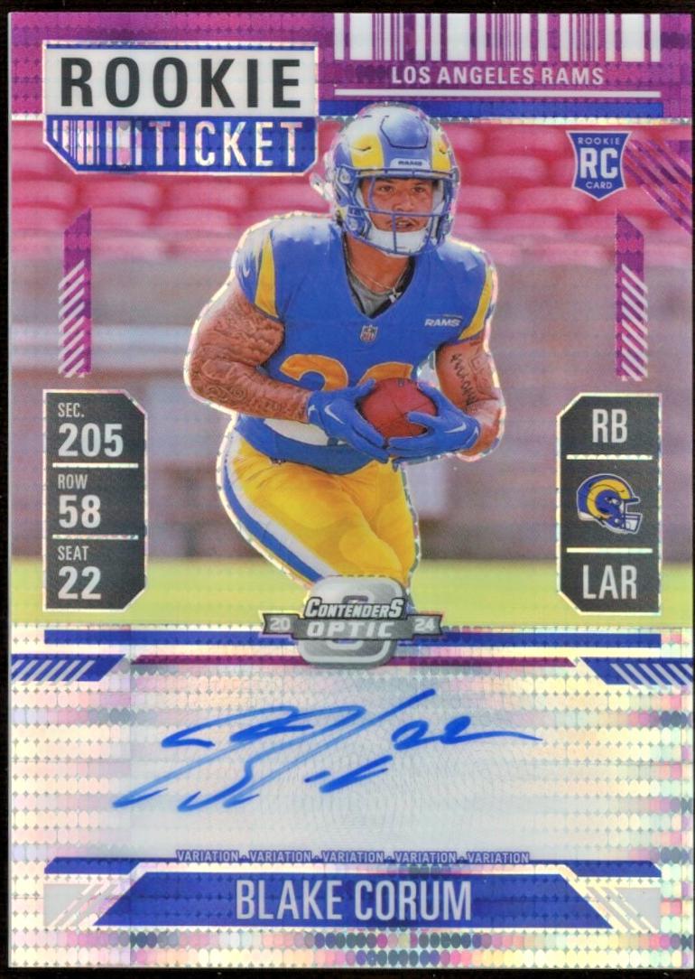 Blake Corum [Purple Pulsar Autograph] #112