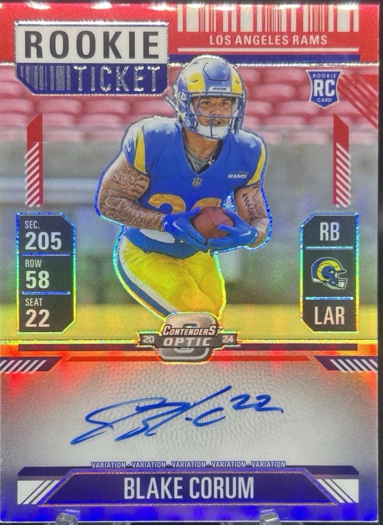 Blake Corum [Red Autograph] #112