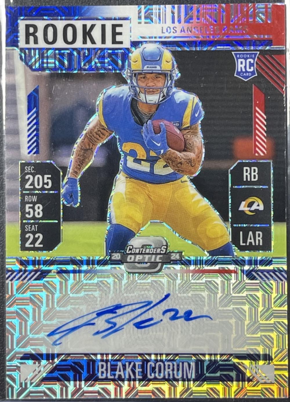 Blake Corum [Red White Blue Autograph] #112