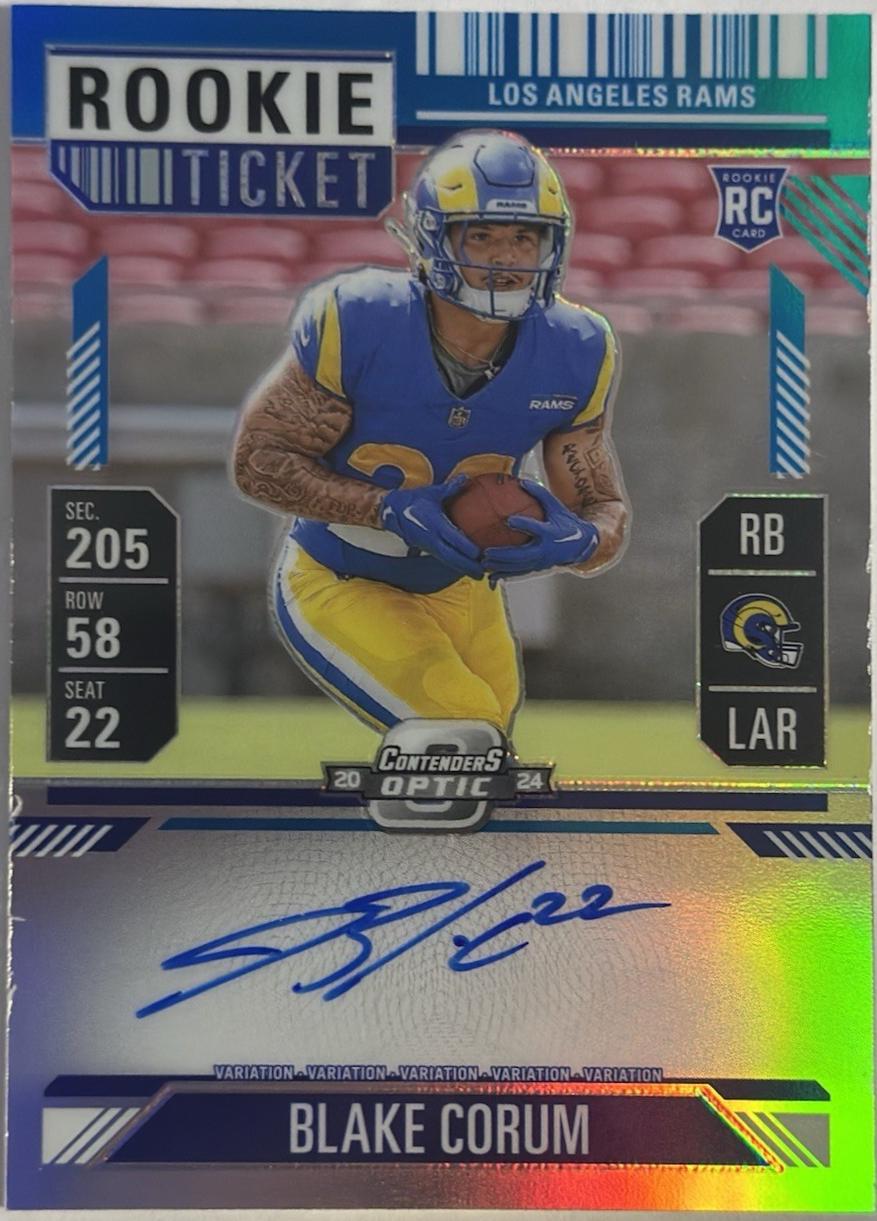 Blake Corum [Teal Autograph] #112
