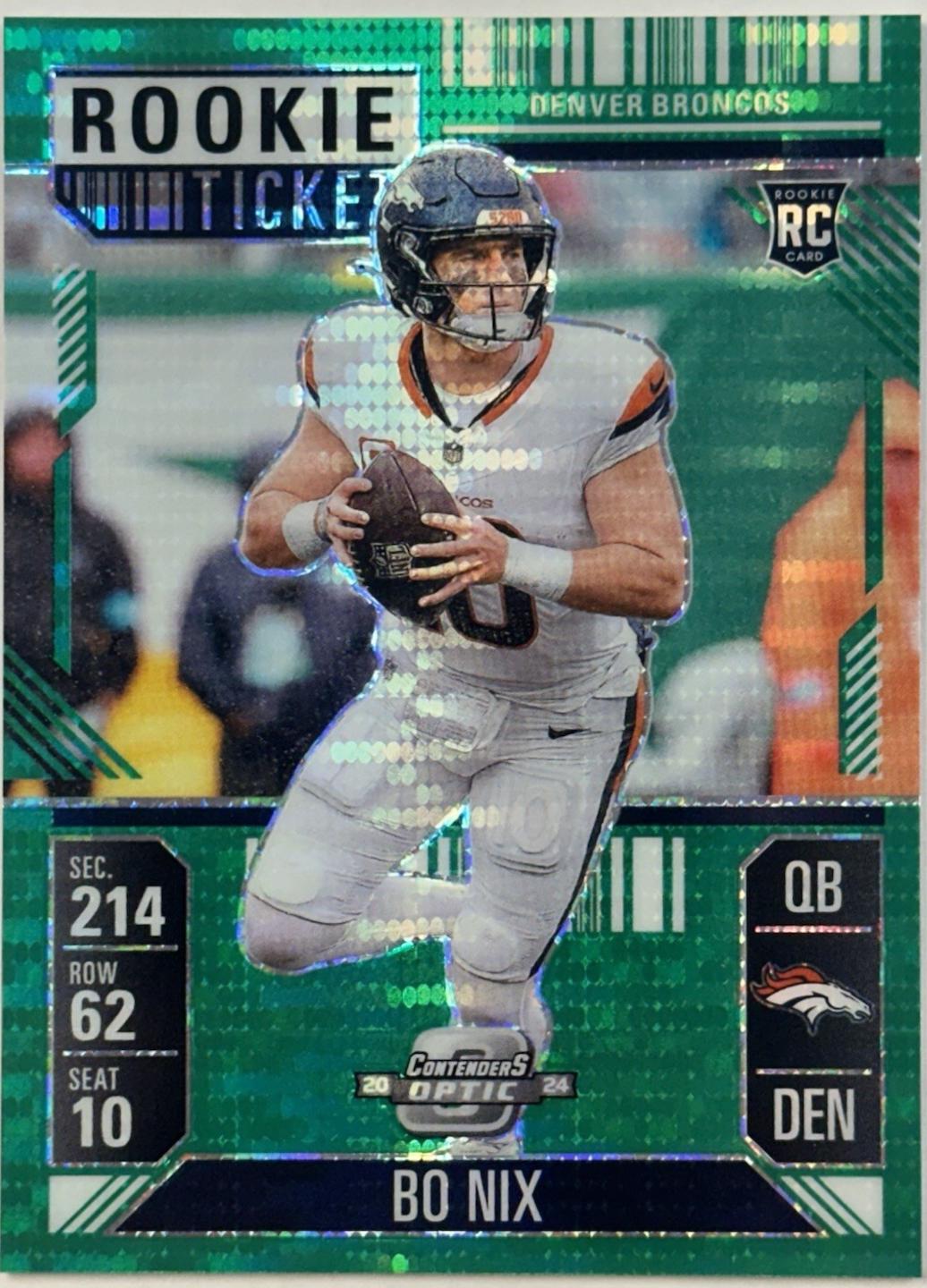 Bo Nix [Green Pulsar] #62