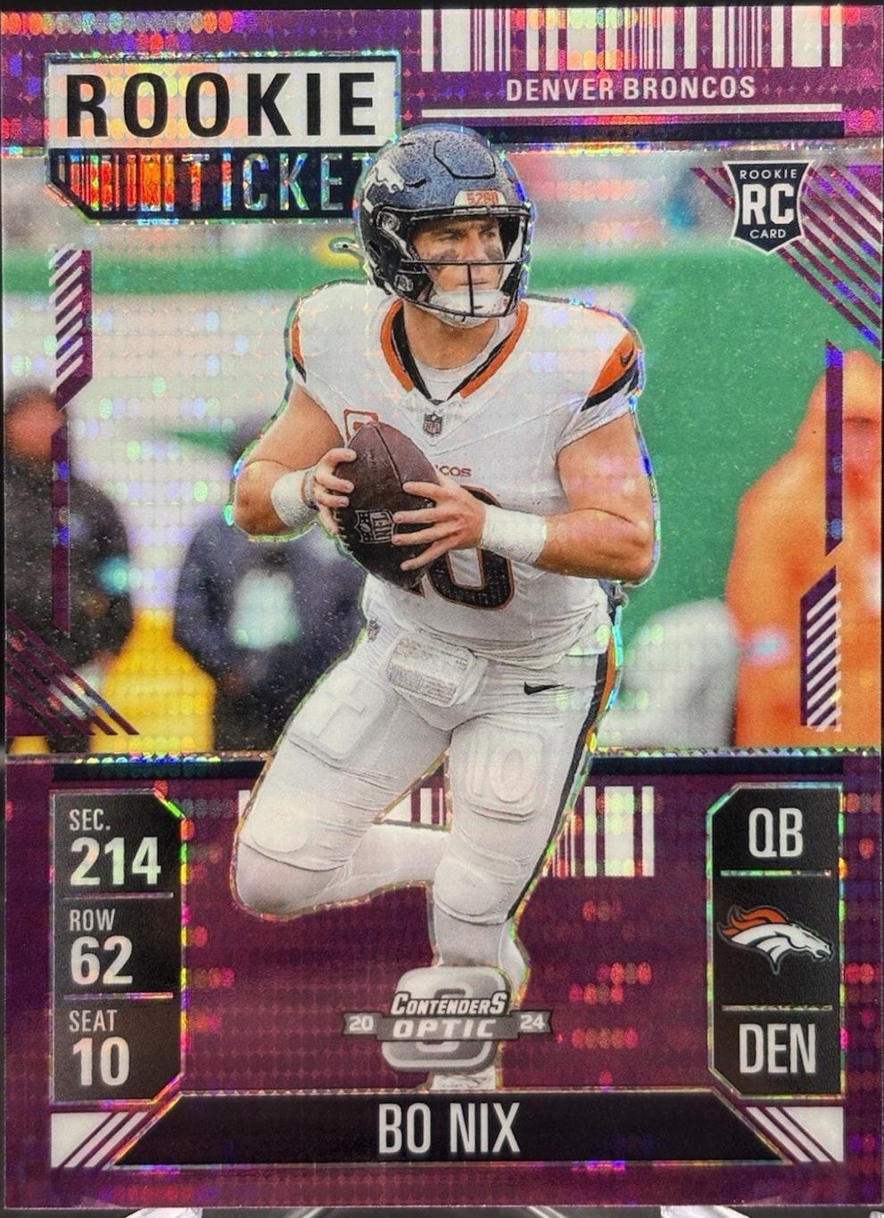 Bo Nix [Purple Pulsar] #62