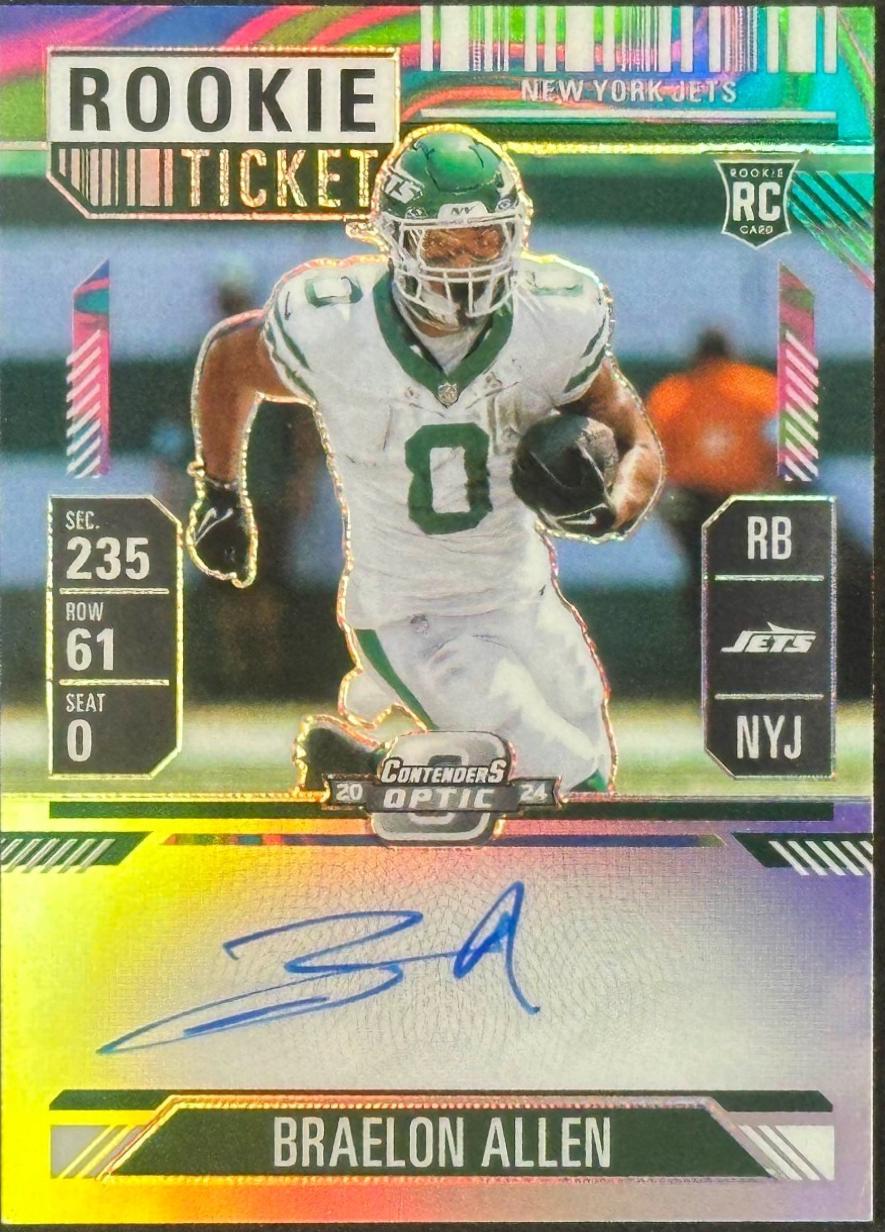 Braelon Allen [Neon Marble Autograph] #115