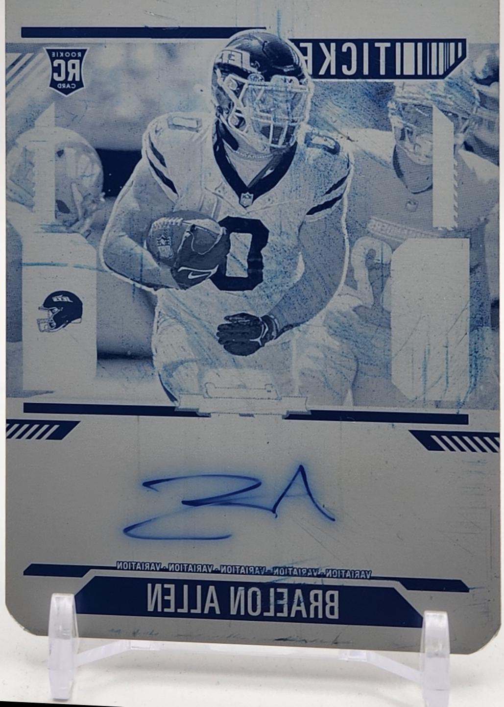 Braelon Allen [Printing Plate Autograph] #115