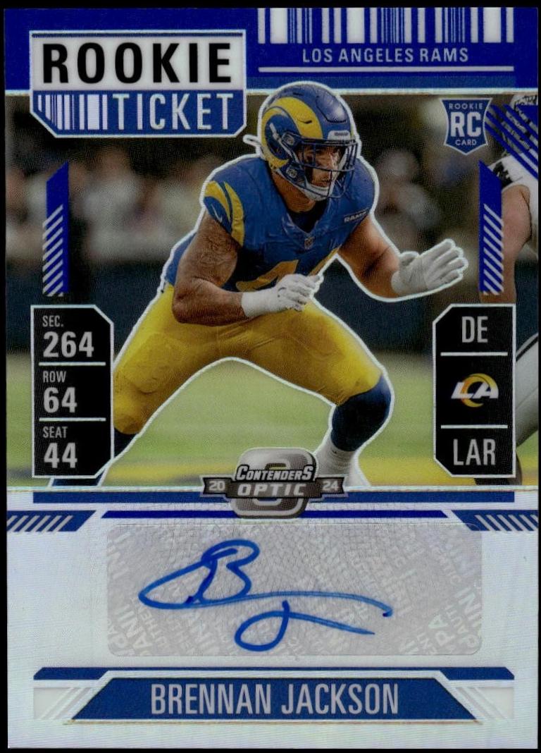 Brennan Jackson [Blue Rookie Ticket Autograph Silver] #207