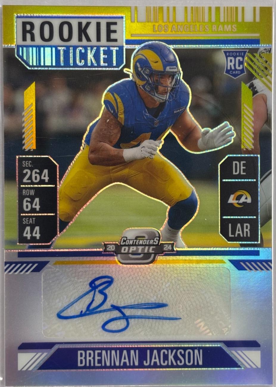 Brennan Jackson [Gold Rookie Ticket Autograph Purple] #207