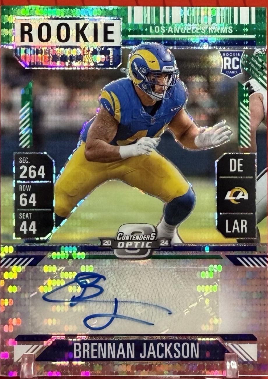 Brennan Jackson [Green Pulsar Rookie Ticket Autograph Silver] #207
