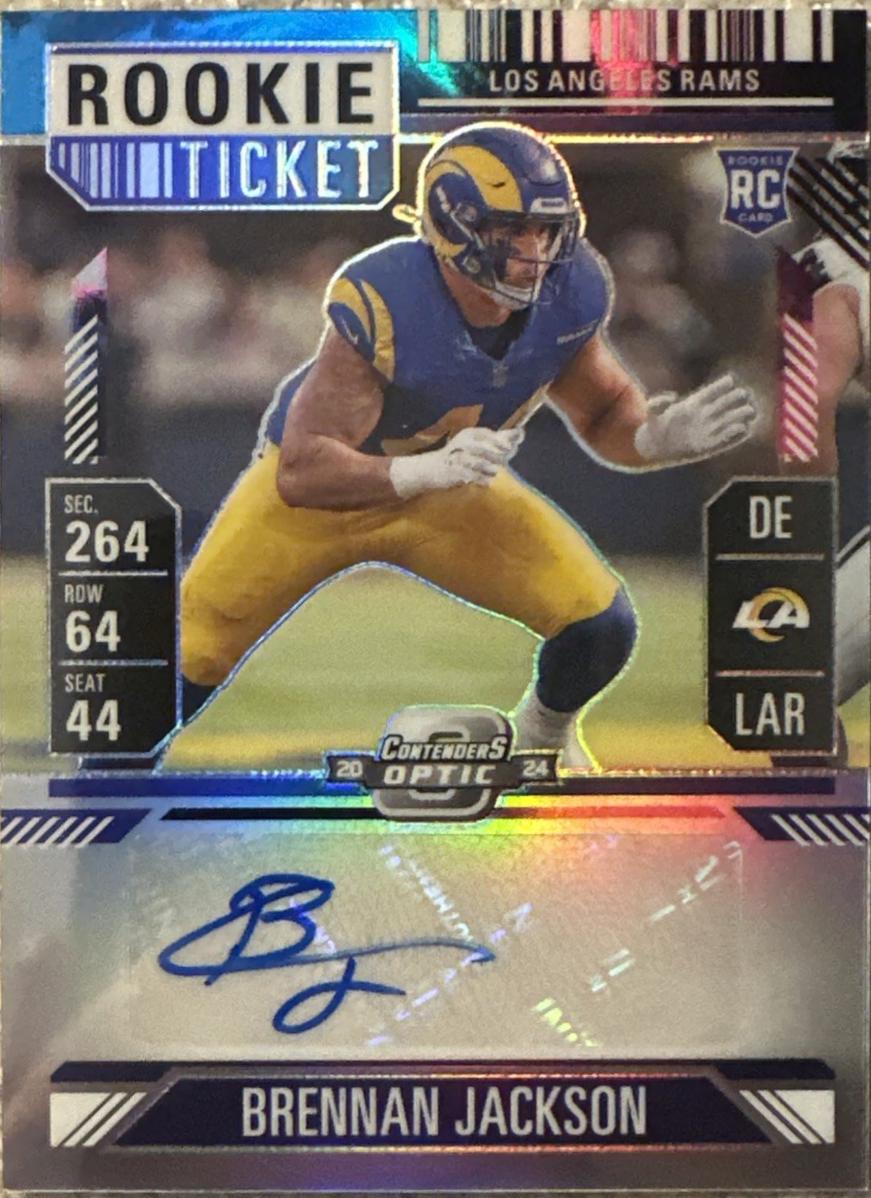 Brennan Jackson [Nebula Rookie Ticket Autograph Purple] #207