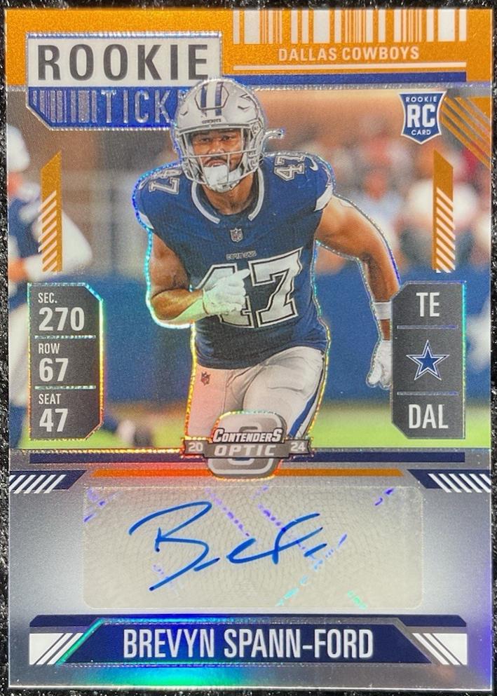 Brevyn Spann-Ford [Orange Rookie Ticket Autograph Silver] #175