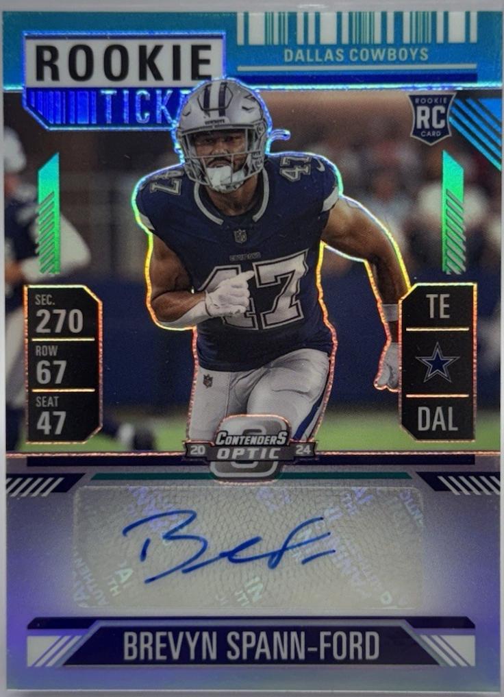 Brevyn Spann-Ford [Teal Rookie Ticket Autograph Silver] #175