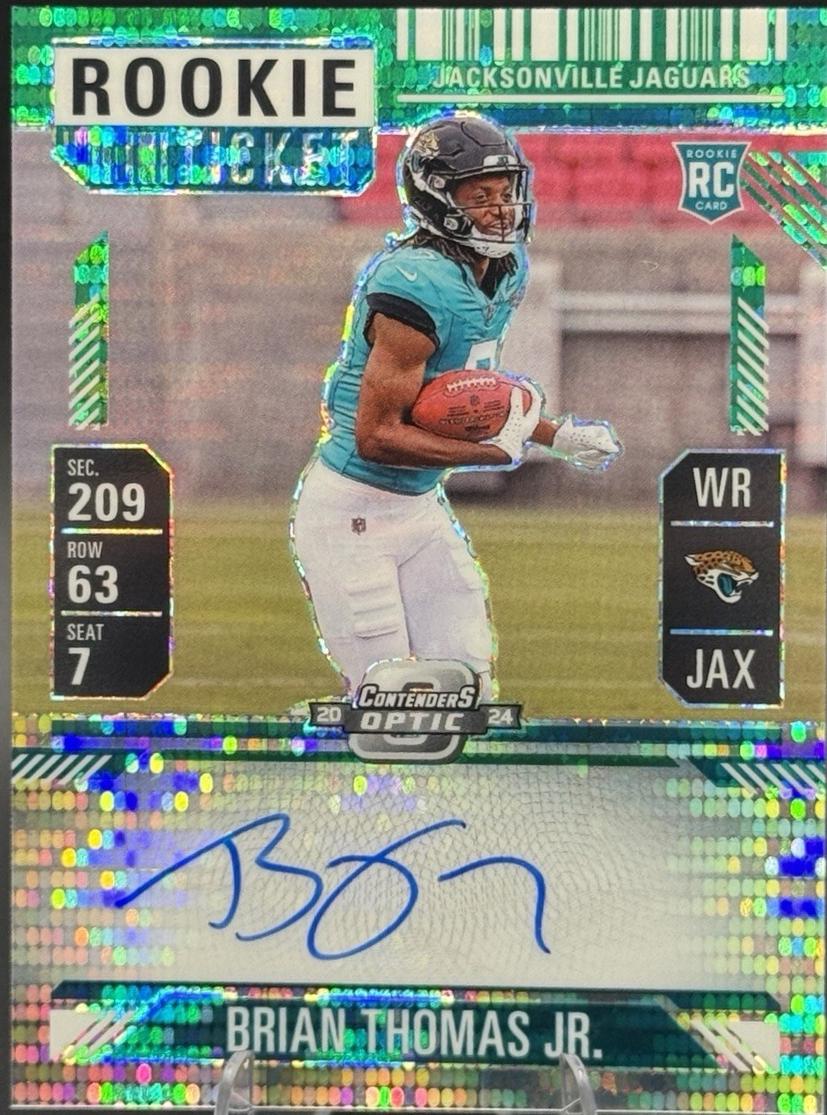 Brian Thomas Jr. [Green Pulsar Autograph] #103