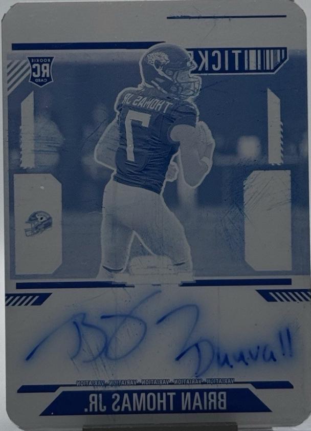 Brian Thomas Jr. [Printing Plate Autograph] #103
