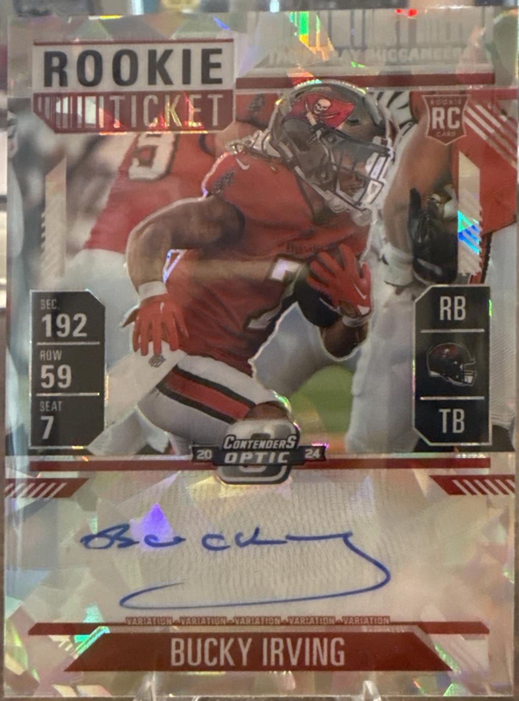 Bucky Irving [Cracked Ice Autograph] #122
