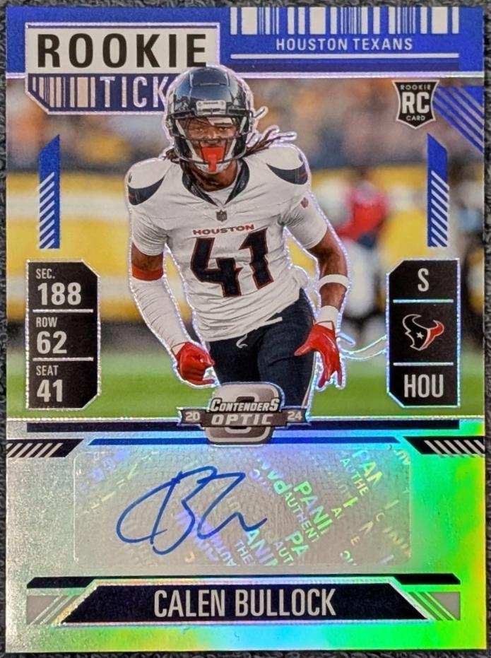 Calen Bullock [Blue Rookie Ticket Autograph Silver] #178