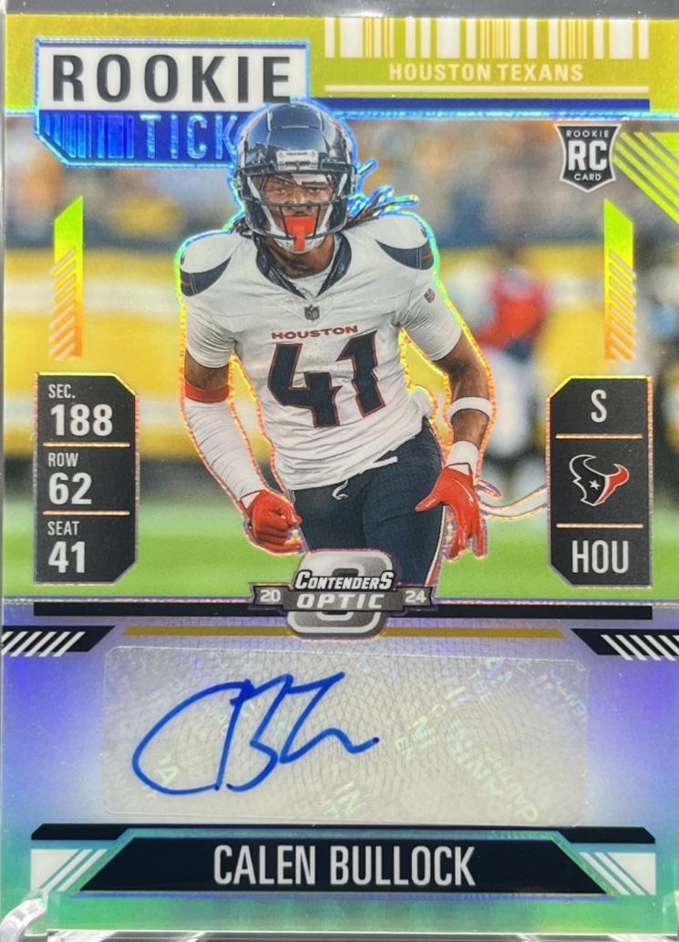 Calen Bullock [Gold Rookie Ticket Autograph Purple] #178