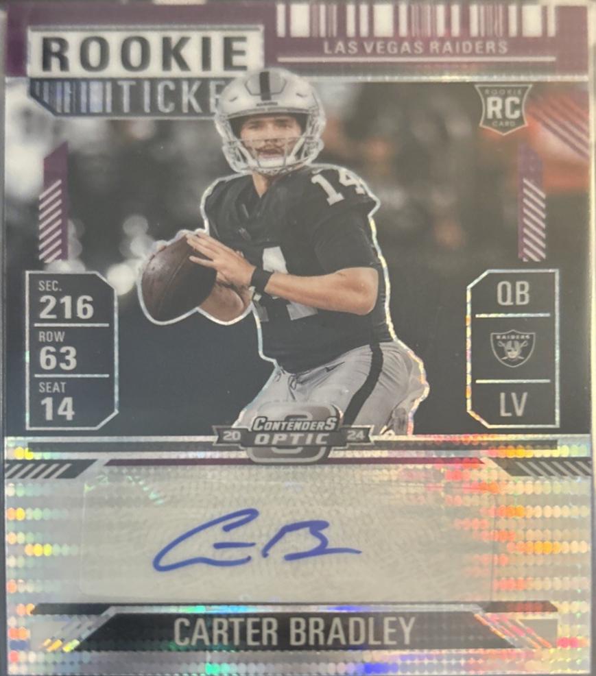 Carter Bradley [Rookie Ticket Autograph Purple] #186