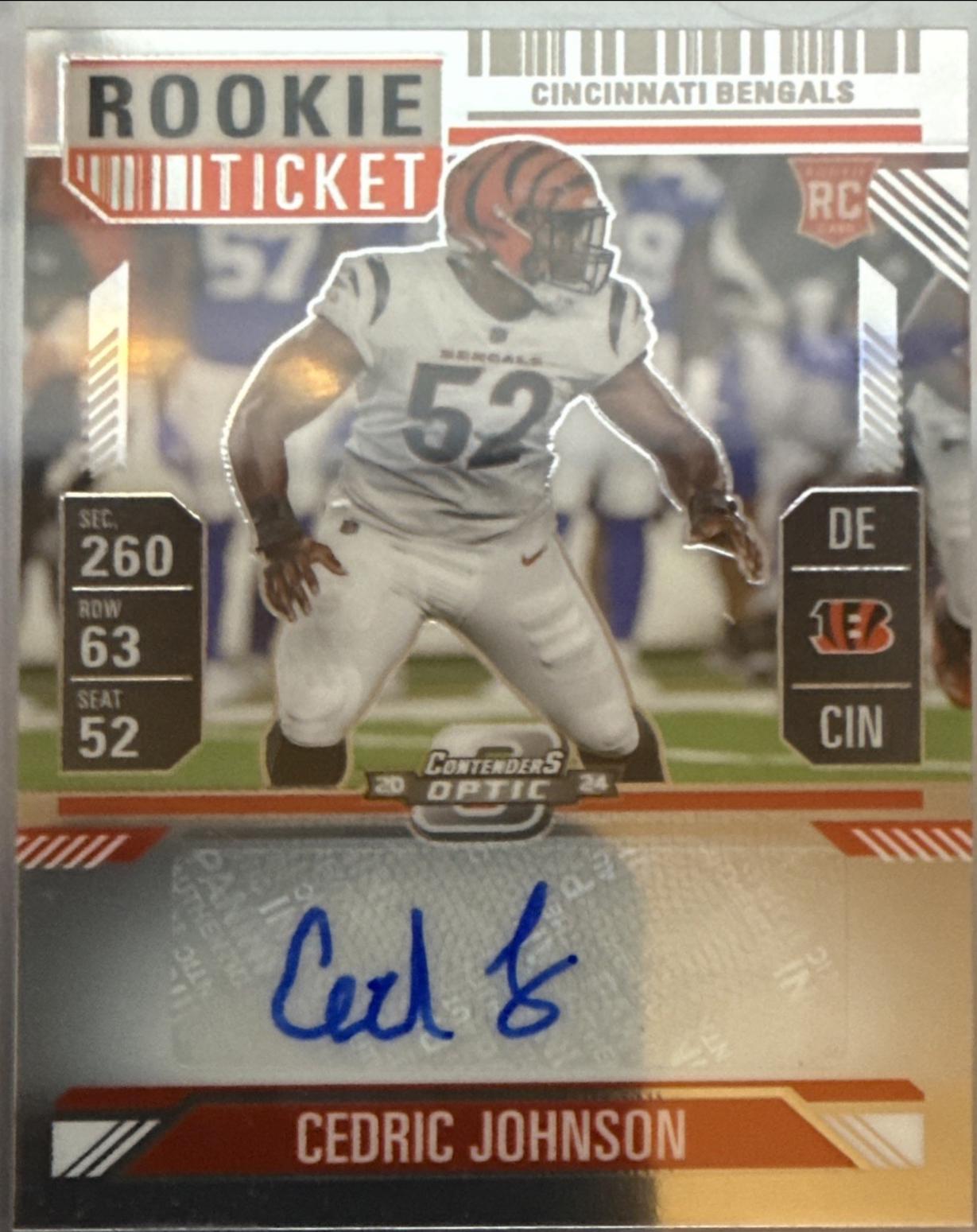 Cedric Johnson [Rookie Ticket Autograph] #187