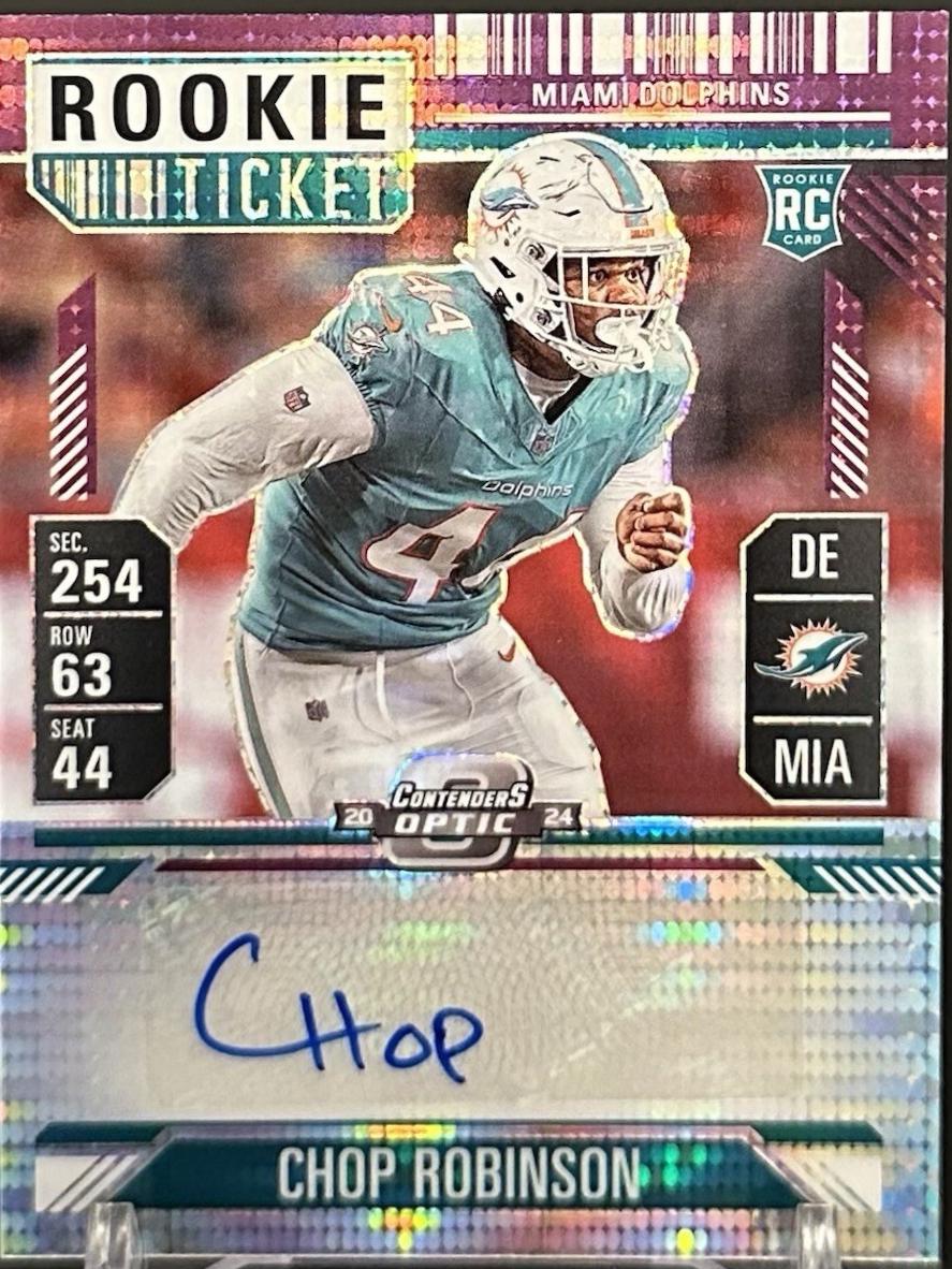 Chop Robinson [Rookie Ticket Autograph Purple] #145