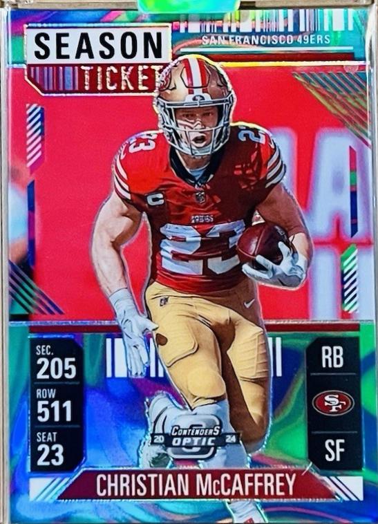 Christian McCaffrey [Neon Marble] #49