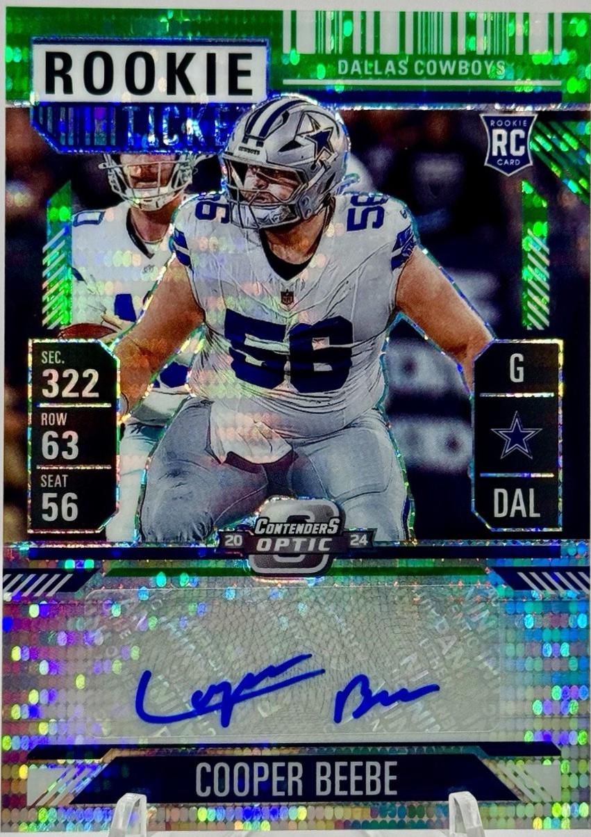 Cooper Beebe [Green Pulsar Rookie Ticket Autograph Silver] #183