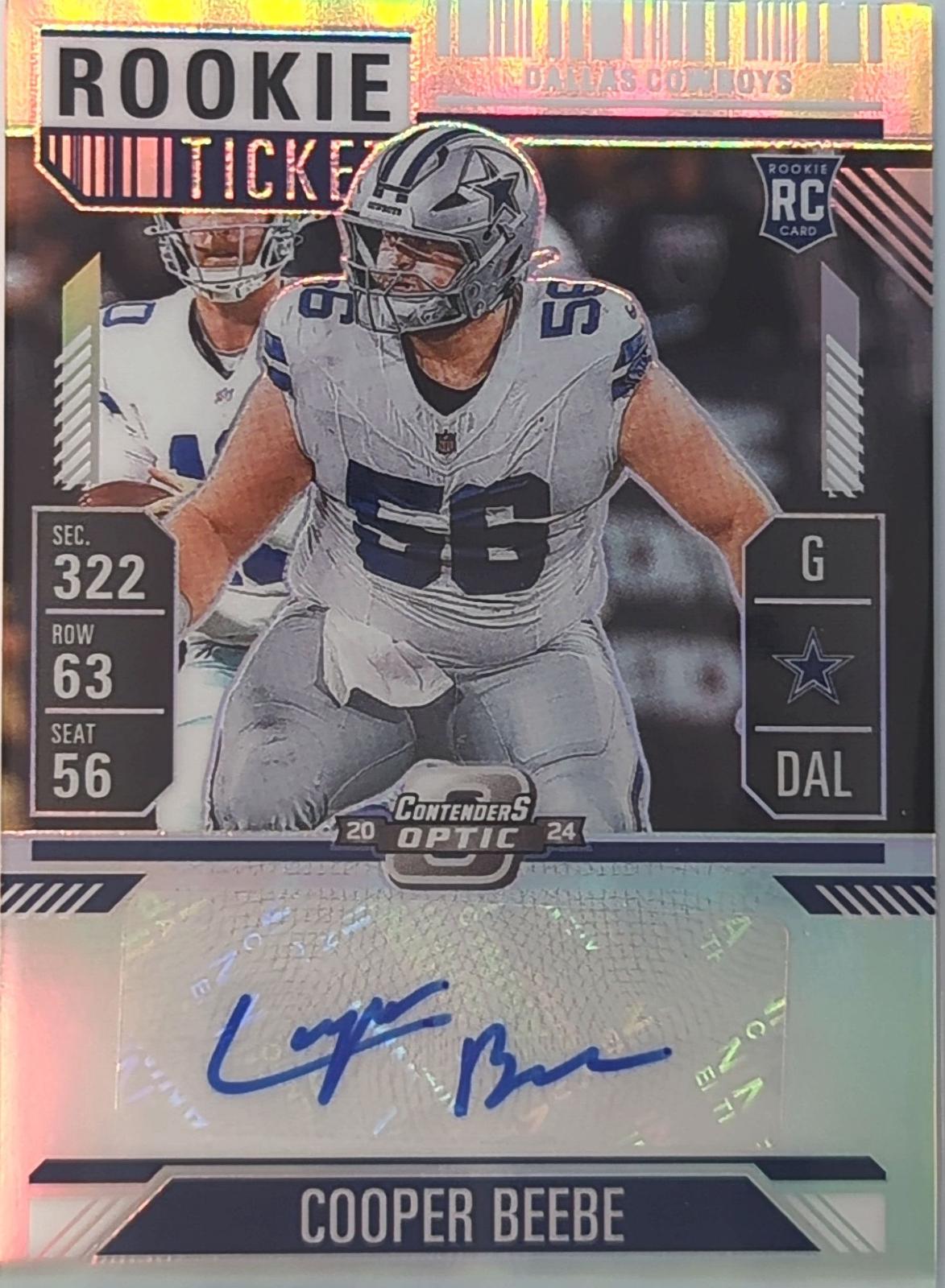 Cooper Beebe [Orange Rookie Ticket Autograph Silver] #183
