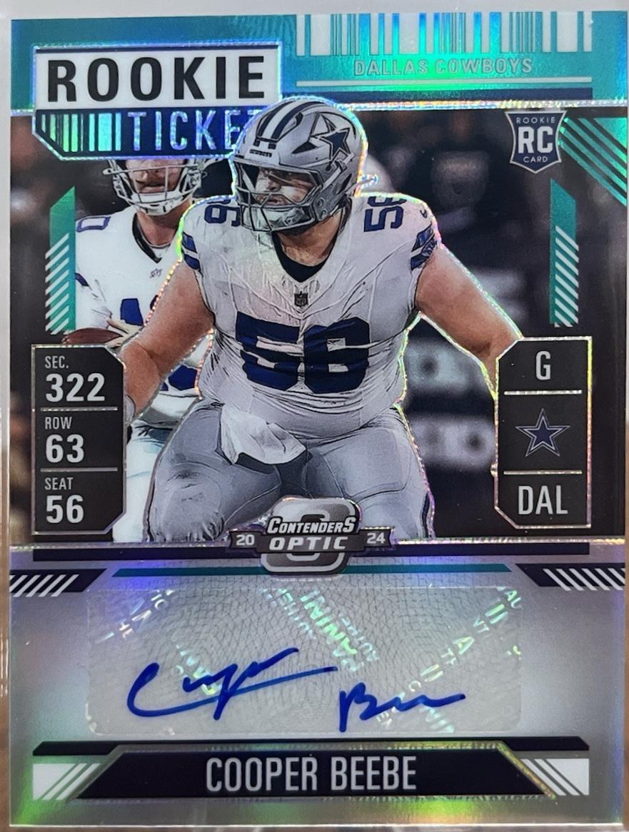 Cooper Beebe [Teal Rookie Ticket Autograph Silver] #183